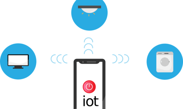 Free internet of things iot network vector
