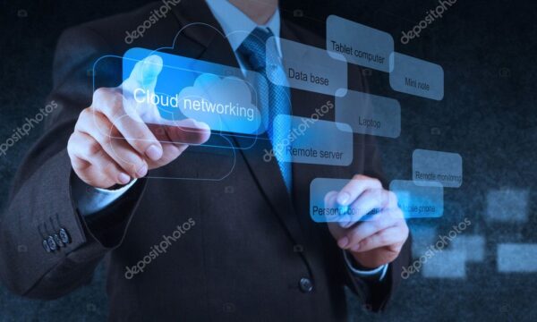 businessman hand pointing